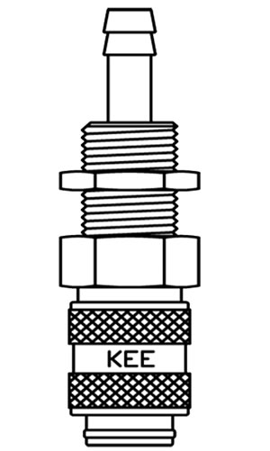 Bulkhead To Hose Tail coupling