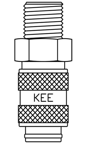 Male Thread BSPP Coupling