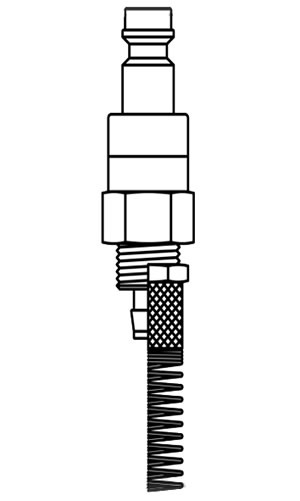Tube Connection Plug with Spring