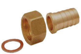 Swivel Nut x Hose Tail FF Seat with Washer BSPP