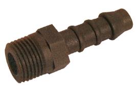 Plastic Hose Connector - Straight BSPT M x Hose Tail