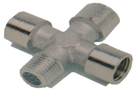 Equal Cross 3 x BSPP F x 1 x BSPP M