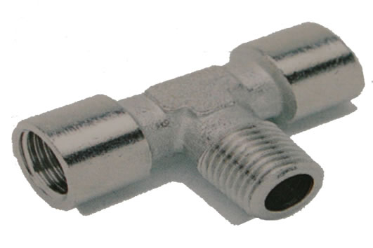 Equal Tee Centre Leg BSPT M x BSPP F