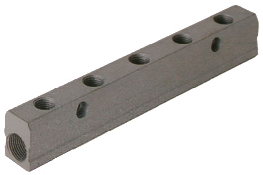 Single Distribution Aluminium Manifold BSPP