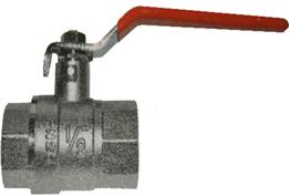 Ball Valve - Red Steel Long Handle - Female x Female BSPP