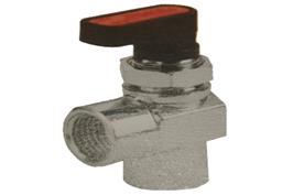 Mini Ball Valve Brass - Angle Port BSPP