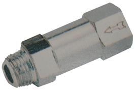 Compact Non-Return Valve Brass - Male BSPP x Female BSPP