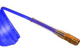 Metric Blue Polyurethane Coil Assemblies - Swivel BSPT