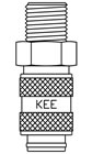 Male Thread BSPT Coupling