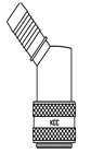 Coupling with Hosetail 45&deg;