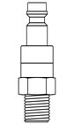 Male Thread Metric Plug